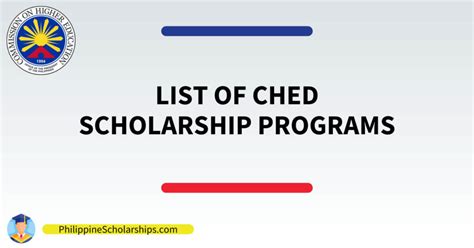 ched recognized programs